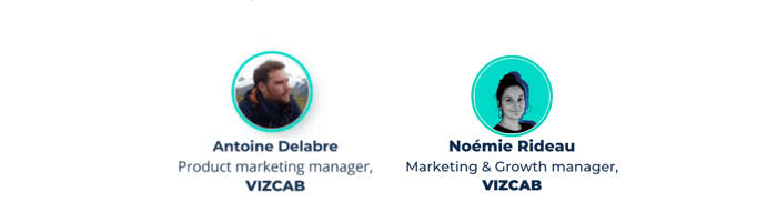Noémie Rideau et Antoine Delabre, équipe Marketing Vizcab