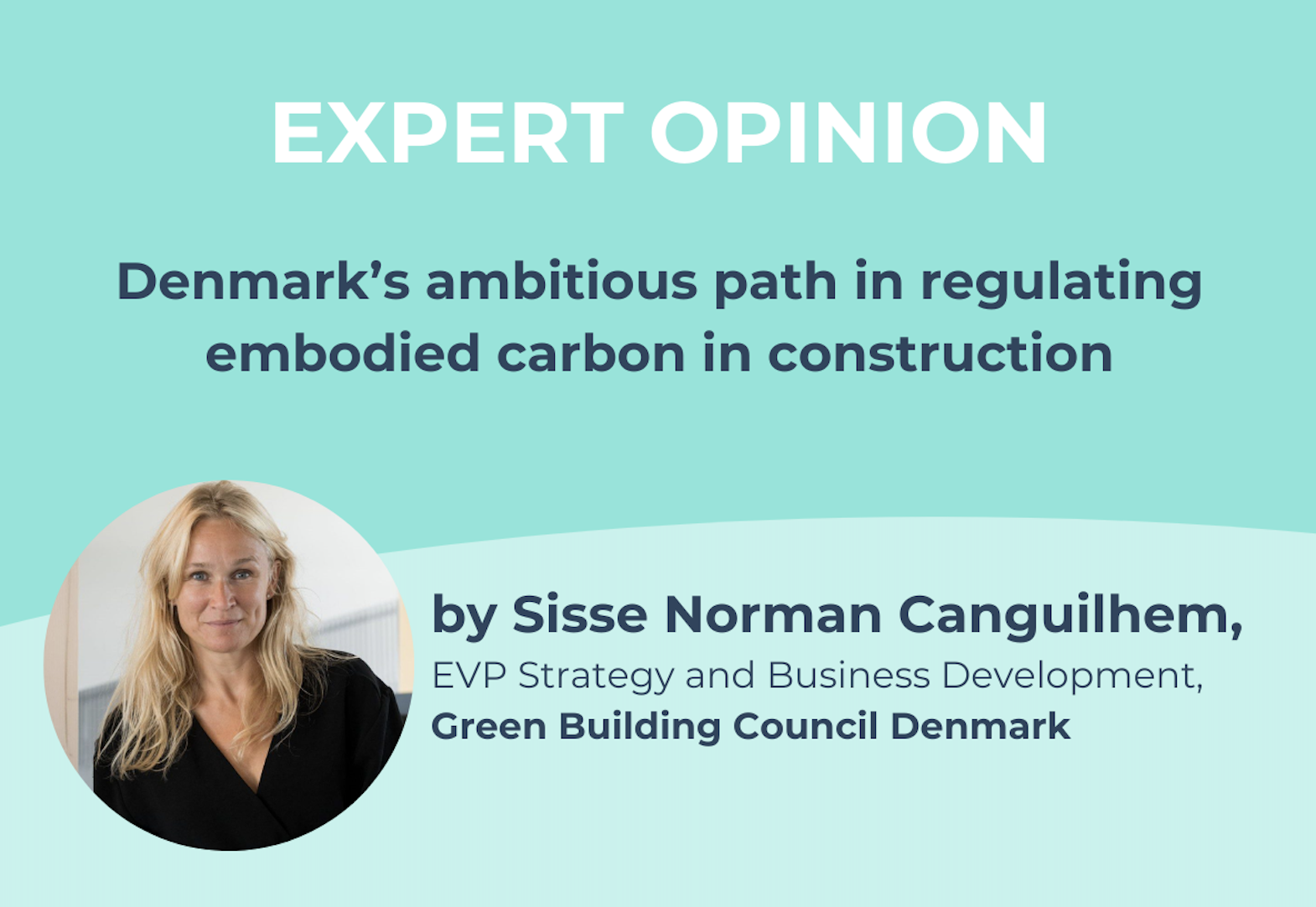 Denmark’s ambitious path in regulating embodied carbon in construction